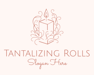 Fragrant Boho Candle logo design