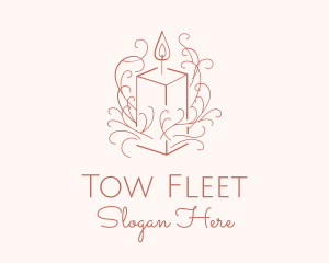 Fragrant Boho Candle logo design