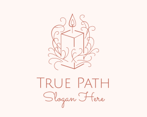 Fragrant Boho Candle logo design