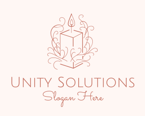 Fragrant Boho Candle logo design