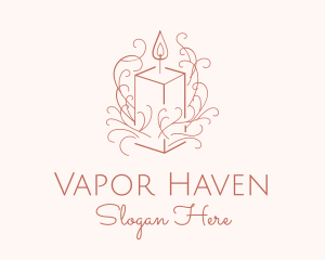 Fragrant Boho Candle logo design