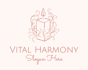 Fragrant Boho Candle logo design