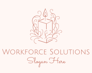 Fragrant Boho Candle logo design