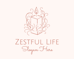 Fragrant Boho Candle logo design