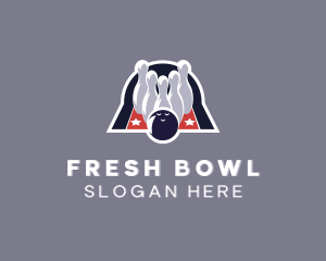 Sports Bowling Alley logo design