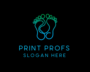 Swirl Foot Print logo design