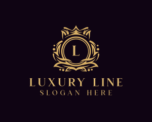 Luxury Wreath Royalty logo design