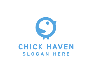 Blue Baby Chick logo