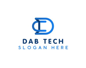 Digital Tech Marketing Letter D logo design