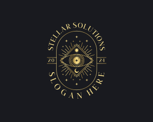 Sun Moon Eye logo design