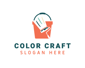 Paint Roller & Bucket logo