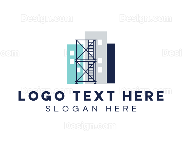 Building Structure Scaffolding Logo