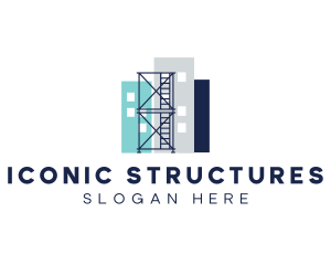 Building Structure Scaffolding logo design