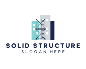 Building Structure Scaffolding logo design