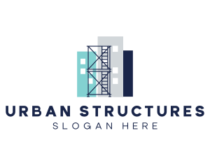 Building Structure Scaffolding logo design