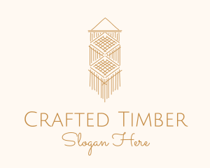 Gold Macrame Wall Decoration logo design