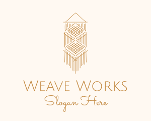 Gold Macrame Wall Decoration logo