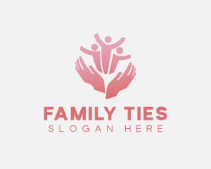 Family Helping Hand logo design