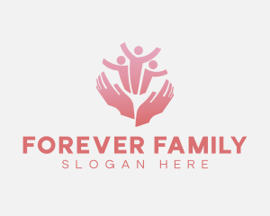 Family Helping Hand logo design