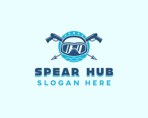 Spearfishing Aquatic League logo design