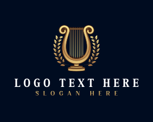 Lyre Harp Instrument logo