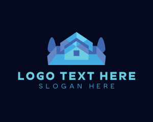 Roof Geometric House logo