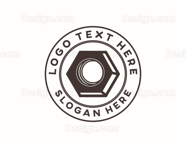 Hex Screw Nut Logo