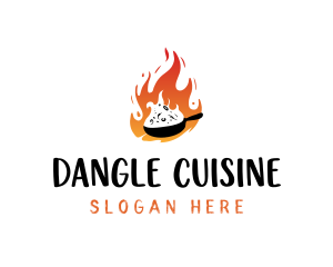 Hot Cuisine Food logo design