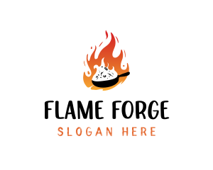 Hot Cuisine Food logo design