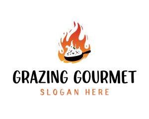 Hot Cuisine Food logo design