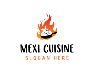 Hot Cuisine Food logo design