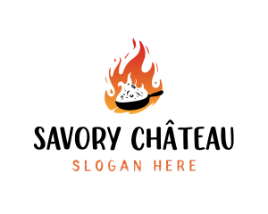 Hot Cuisine Food logo design