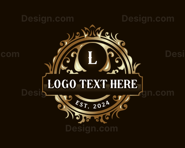 Elegant Crown Filigree Logo