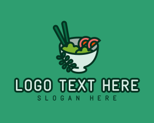 Healthy Salad Bowl Logo