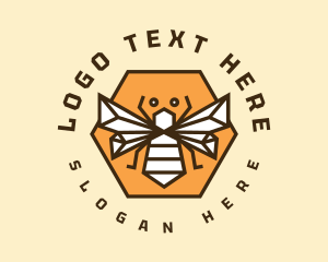 Hexagon Bumblebee Badge logo