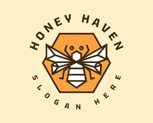 Hexagon Bumblebee Badge logo