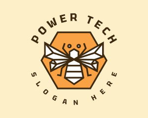 Hexagon Bumblebee Badge logo