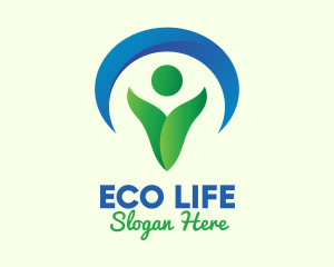 Green Environmentalist Conservation logo design