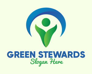 Green Environmentalist Conservation logo design