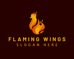 Fire Chicken Restaurant logo design