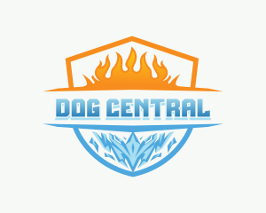 Hot Cold Ventilation logo design