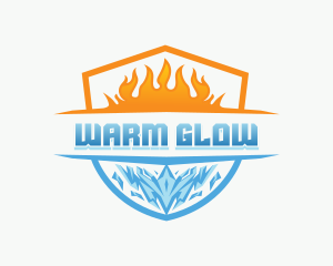 Hot Cold Ventilation logo design