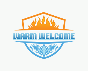 Hot Cold Ventilation logo design