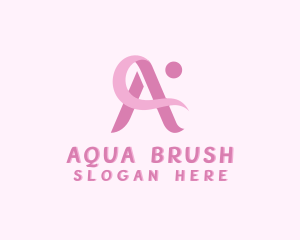 Beauty Cosmetics Makeup Letter A logo design