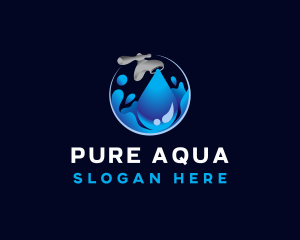 Water Faucet Plumbing logo design