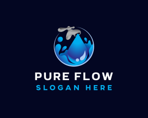 Water Faucet Plumbing logo design