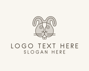 Rabbit Pet Head  logo