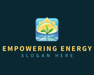 Solar Power Panel logo design