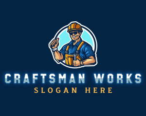 Mechanic Worker Tradesman logo design