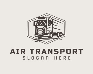 Cargo Truck Shipment logo design